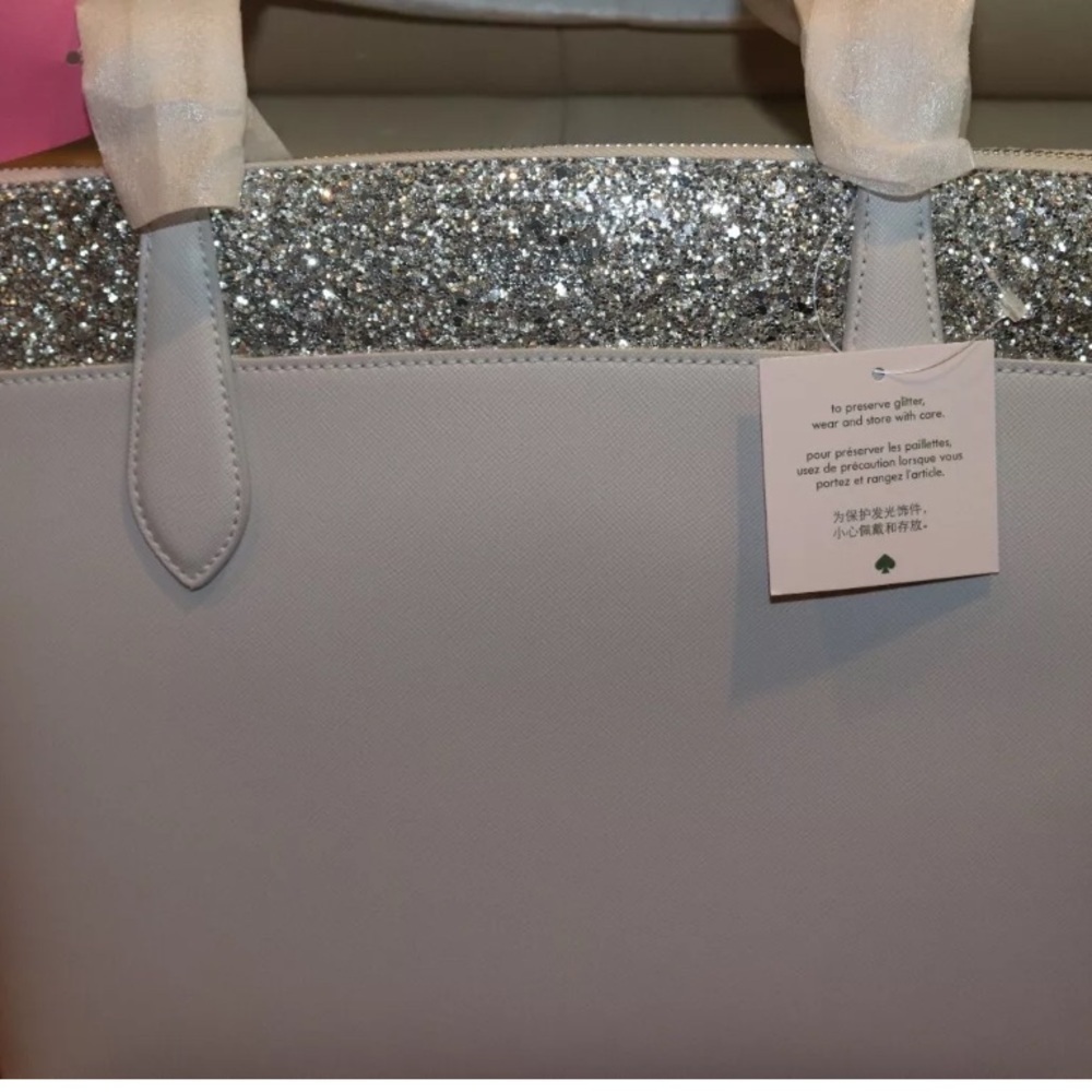 kate spade ♠️ Flash Tote Gray NWT - Picture 12 of 15